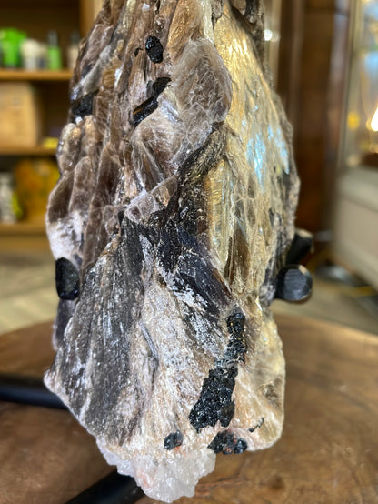 Muscovite Mica, Black Tourmaline and Clear Quartz