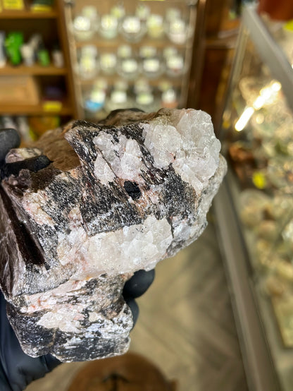 Muscovite Mica, Black Tourmaline and Clear Quartz