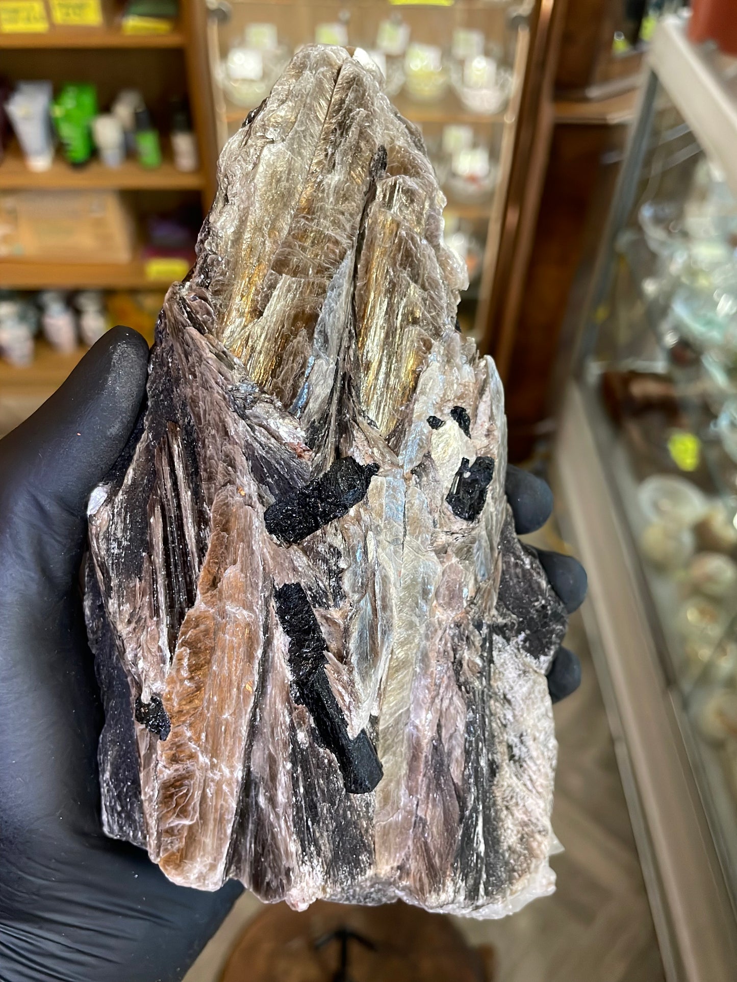 Muscovite Mica, Black Tourmaline and Clear Quartz