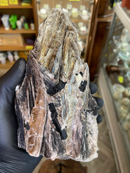 Muscovite Mica, Black Tourmaline and Clear Quartz